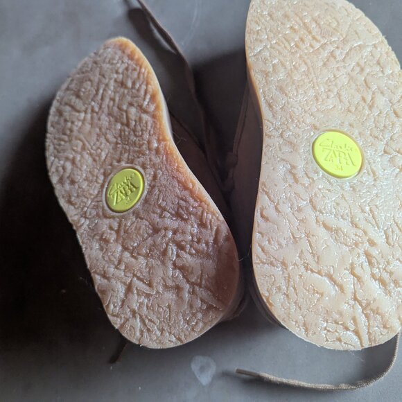 CLARKS® x ZARA LEATHER SHOES | Brown | US Size  2½ - Picture 9 of 16